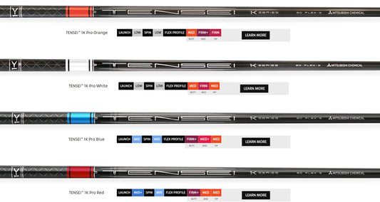 Mitsubishi Golf Shafts TENSEI™ 1K Pro Orange, White, Blue, Red *** 5 day Build Time ****