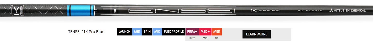 Mitsubishi Golf Shafts TENSEI™ 1K Pro Orange, White, Blue, Red *** 5 day Build Time ****