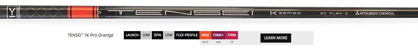 Mitsubishi Golf Shafts TENSEI™ 1K Pro Orange, White, Blue, Red *** 5 day Build Time ****